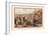 Infantry Attcking Snake River Indians near Owyhee River, 1880-Arthur Wagner-Framed Premium Giclee Print