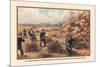 Infantry Attcking Snake River Indians near Owyhee River, 1880-Arthur Wagner-Mounted Art Print