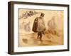 Infantry Cloaked-Up and on Fighting Operations of 1848-49 (Watercolour)-Johan Baptiste Heinefetter-Framed Giclee Print