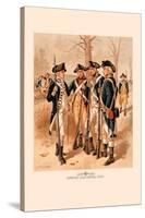 Infantry, Continental Army-H.a. Ogden-Stretched Canvas