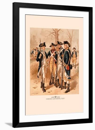 Infantry, Continental Army-H.a. Ogden-Framed Art Print