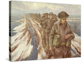 Infantry Near Nijmegen, C.1940-Alex Colville-Stretched Canvas