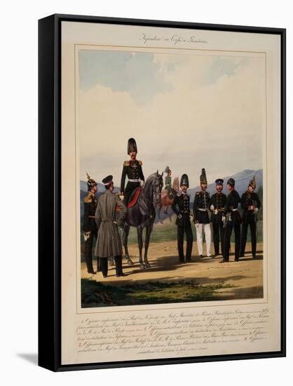 Infantry of the Russian Imperial Grenadier Corps, 1867-Karl Karlovich Piratsky-Framed Stretched Canvas