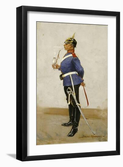Infantry Officer, Full Dress-Frederic Sackrider Remington-Framed Giclee Print