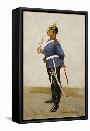 Infantry Officer, Full Dress-Frederic Sackrider Remington-Framed Stretched Canvas