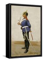 Infantry Officer, Full Dress-Frederic Sackrider Remington-Framed Stretched Canvas