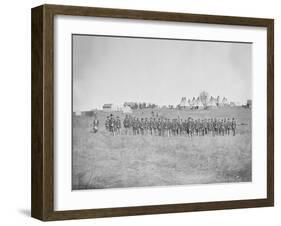 Infantry on Parade During American Civil War-Stocktrek Images-Framed Photographic Print