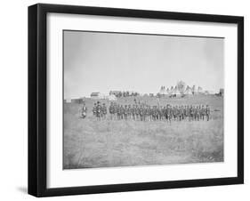 Infantry on Parade During American Civil War-Stocktrek Images-Framed Photographic Print