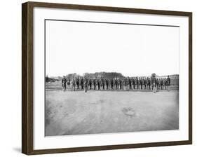 Infantry on Parade During American Civil War-Stocktrek Images-Framed Photographic Print