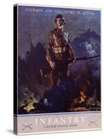 Infantry Recruitment Poster-Jes Schlaikjer-Stretched Canvas