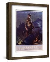 Infantry Recruitment Poster-Jes Schlaikjer-Framed Giclee Print