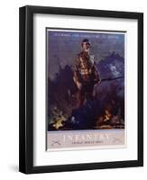 Infantry Recruitment Poster-Jes Schlaikjer-Framed Giclee Print