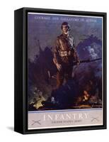 Infantry Recruitment Poster-Jes Schlaikjer-Framed Stretched Canvas