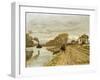 Infantrymen of the Flanant Guard on the Water-Claude Monet-Framed Giclee Print