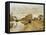 Infantrymen of the Flanant Guard on the Water-Claude Monet-Framed Stretched Canvas