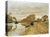 Infantrymen of the Flanant Guard on the Water-Claude Monet-Stretched Canvas