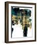 Infatuation Gold on Teal II-Alex Wise-Framed Premium Giclee Print