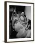 Infected with Telephonitis, the Nyvall Sisters, Sally, Sue, and Ginny, All Talking on the Phone-Grey Villet-Framed Photographic Print