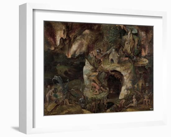 Inferno Landscape-Hieronymus Bosch-Framed Giclee Print