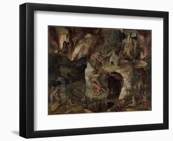 Inferno Landscape-Hieronymus Bosch-Framed Giclee Print