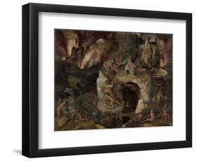 Inferno Landscape-Hieronymus Bosch-Framed Giclee Print