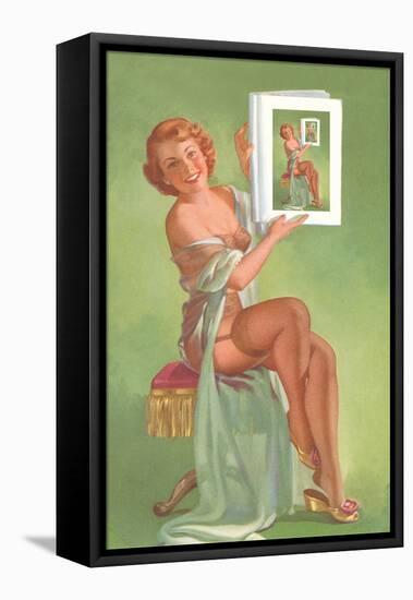 Infinitely Self-Referential Pin-Up-null-Framed Stretched Canvas