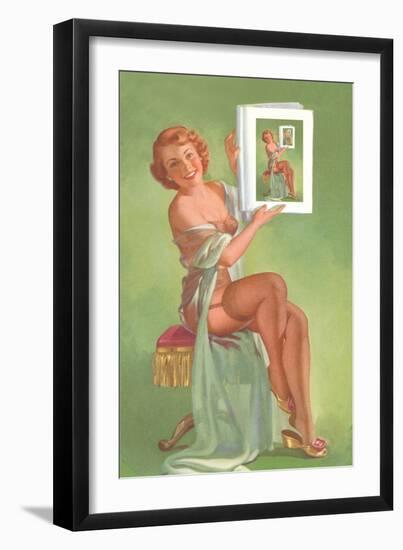 Infinitely Self-Referential Pin-Up-null-Framed Art Print