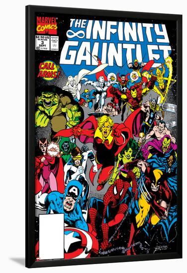 Infinity Gauntlet No.3 Cover: Adam Warlock-George Perez-Lamina Framed Poster