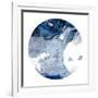 Infinity Indigo 1 Circle-Marcus Prime-Framed Art Print