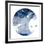 Infinity Indigo 1 Circle-Marcus Prime-Framed Art Print