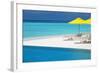 Infinity Pool and Lounge Chairs, Maldives, Indian Ocean, Asia-Sakis Papadopoulos-Framed Photographic Print