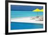 Infinity Pool and Lounge Chairs, Maldives, Indian Ocean, Asia-Sakis Papadopoulos-Framed Photographic Print