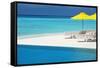 Infinity Pool and Lounge Chairs, Maldives, Indian Ocean, Asia-Sakis Papadopoulos-Framed Stretched Canvas