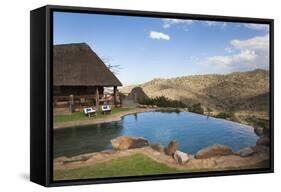 Infinity Pool and View from Borana Luxury Safari Lodge, Laikipia, Kenya, East Africa, Africa-Ann & Steve Toon-Framed Stretched Canvas