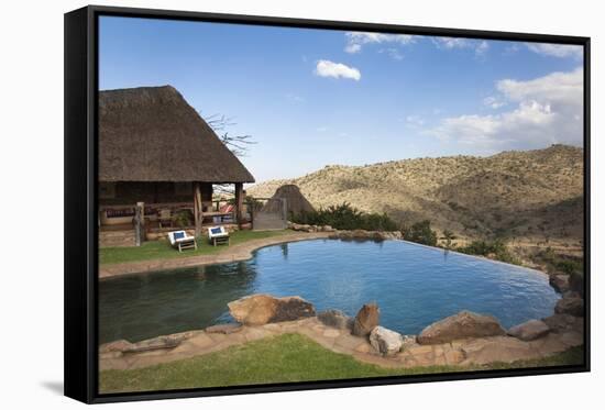 Infinity Pool and View from Borana Luxury Safari Lodge, Laikipia, Kenya, East Africa, Africa-Ann & Steve Toon-Framed Stretched Canvas