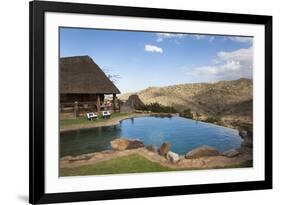 Infinity Pool and View from Borana Luxury Safari Lodge, Laikipia, Kenya, East Africa, Africa-Ann & Steve Toon-Framed Photographic Print