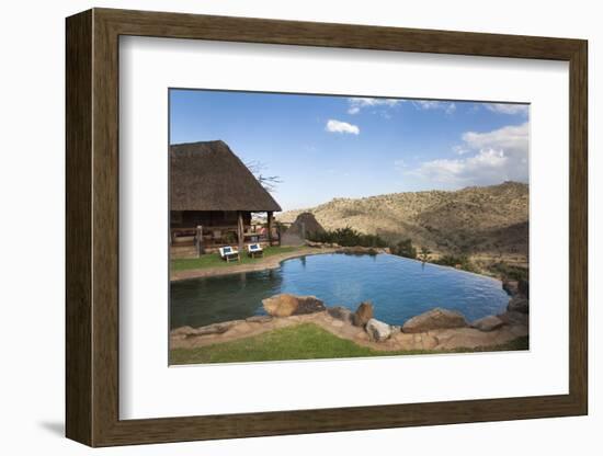 Infinity Pool and View from Borana Luxury Safari Lodge, Laikipia, Kenya, East Africa, Africa-Ann & Steve Toon-Framed Photographic Print