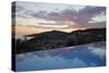 Infinity Pool at Sunset, Mediteran Hotel, Kalkan-Stuart Black-Stretched Canvas