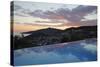 Infinity Pool at Sunset, Mediteran Hotel, Kalkan-Stuart Black-Stretched Canvas