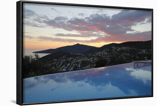 Infinity Pool at Sunset, Mediteran Hotel, Kalkan-Stuart Black-Framed Photographic Print