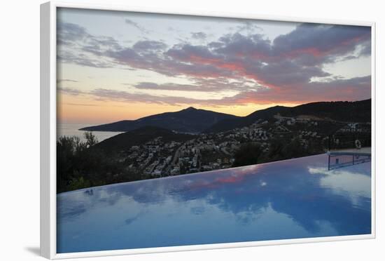 Infinity Pool at Sunset, Mediteran Hotel, Kalkan-Stuart Black-Framed Photographic Print