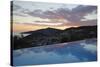 Infinity Pool at Sunset, Mediteran Hotel, Kalkan-Stuart Black-Stretched Canvas