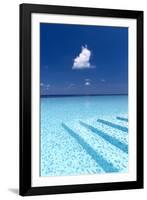 Infinity Pool in the Maldives, Indian Ocean-Sakis Papadopoulos-Framed Photographic Print