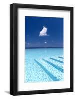 Infinity Pool in the Maldives, Indian Ocean-Sakis Papadopoulos-Framed Photographic Print