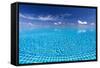 Infinity Pool, Maldives, Indian Ocean, Asia-Sakis Papadopoulos-Framed Stretched Canvas