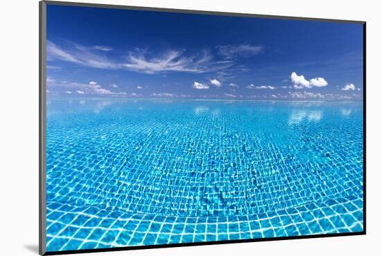 Infinity Pool, Maldives, Indian Ocean, Asia-Sakis Papadopoulos-Mounted Photographic Print