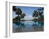 Infinity pool of Aureum Palace Hotel, Bagan, Mandalay Region, Myanmar-null-Framed Photographic Print