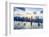 Infinity Pool on Roof of Marina Bay Sands Hotel with Spectacular Views over Singapore Skyline-Fraser Hall-Framed Photographic Print