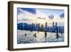 Infinity Pool on Roof of Marina Bay Sands Hotel with Spectacular Views over Singapore Skyline-Fraser Hall-Framed Photographic Print