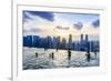 Infinity Pool on Roof of Marina Bay Sands Hotel with Spectacular Views over Singapore Skyline-Fraser Hall-Framed Photographic Print